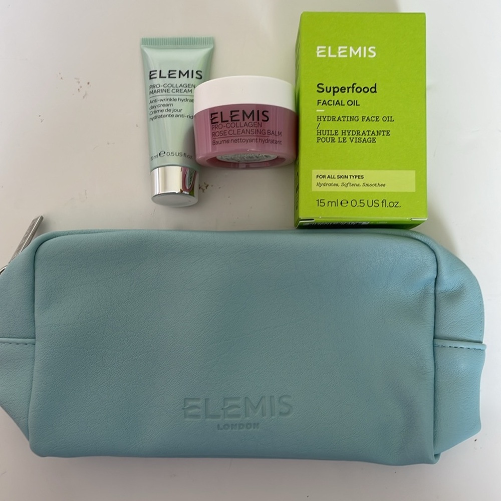 Set Elemis: oil, cream balm, bag